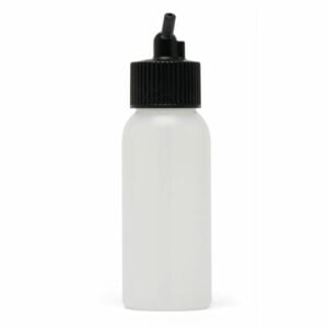 Iwata Big Mouth Airbrush Bottle 2 oz 60 ml Cylinder With 24 mm Adaptor Cap A4702