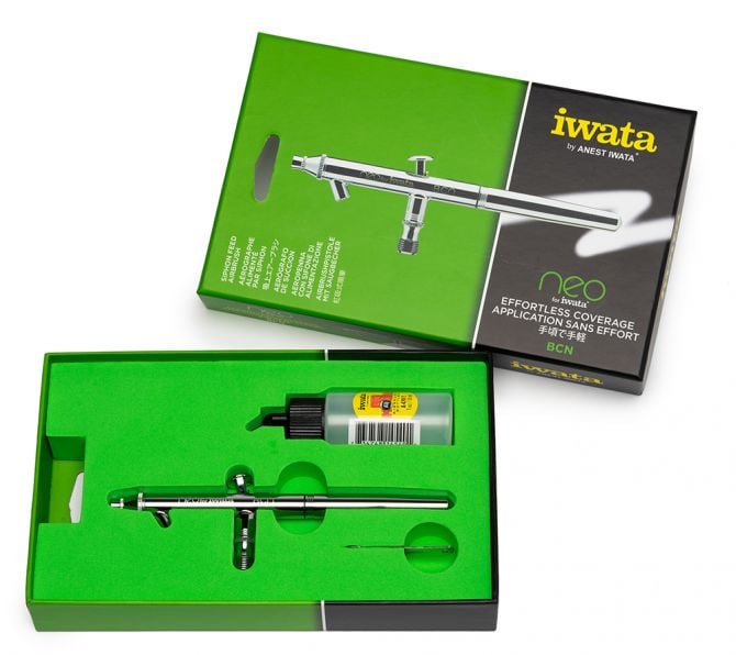 Package NEO for Iwata BCN Siphon Feed Dual Action Airbrush N2000