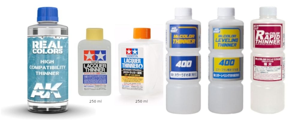 Tamiya color lacquer paint compatibility table / matching list
