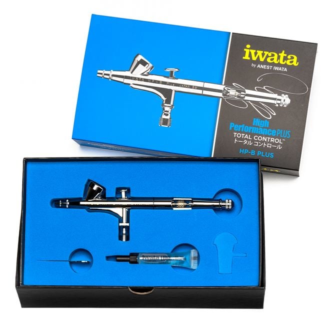 Iwata High Performance HP-B Plus Gravity Feed Dual Action Airbrush H2001 •  Canada's largest selection of model paints, kits, hobby tools, airbrushing,  and crafts with online shipping and up to date inventory.