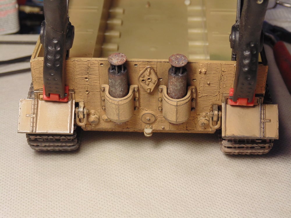 Clamps on rear fenders