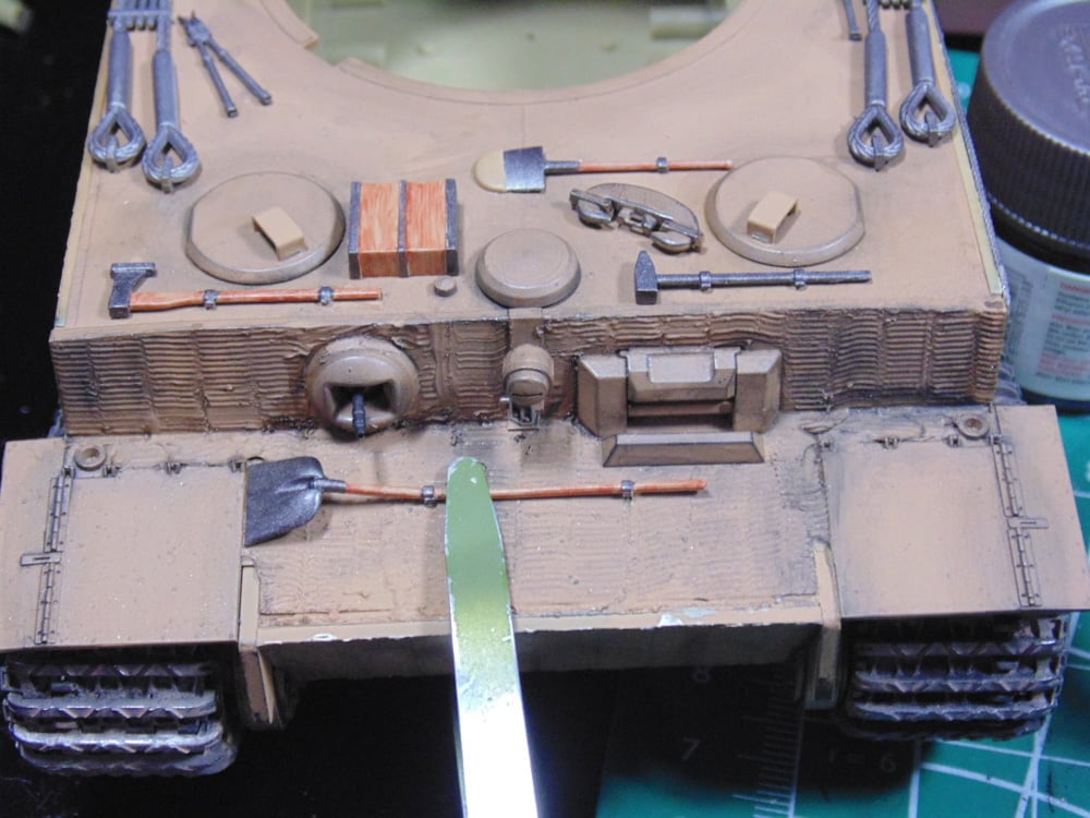 Wood grain parts added