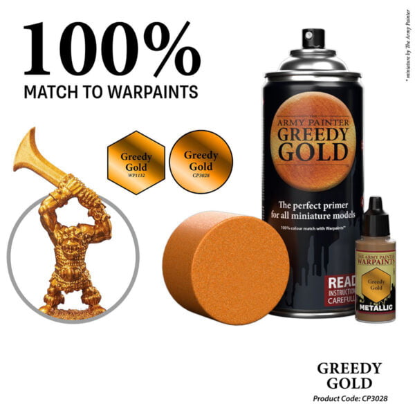 The Army Painter Spray Greedy Gold CP3028