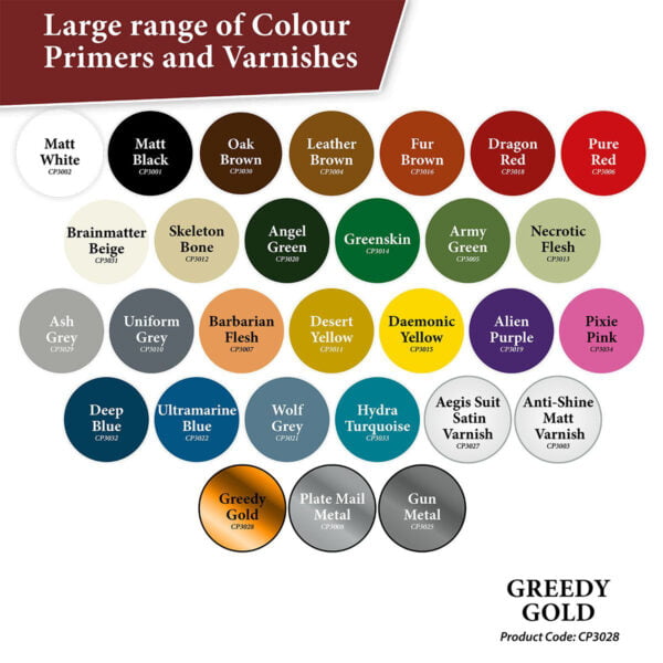 The Army Painter Spray Greedy Gold CP3028