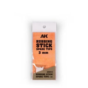 AK Interactive Rubbing Stick Spare Tips 3mm AKI 9318