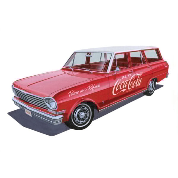 AMT 1963 Chevy II Nova Station Wagon with Cokes Crates 1/25 Scale 1353
