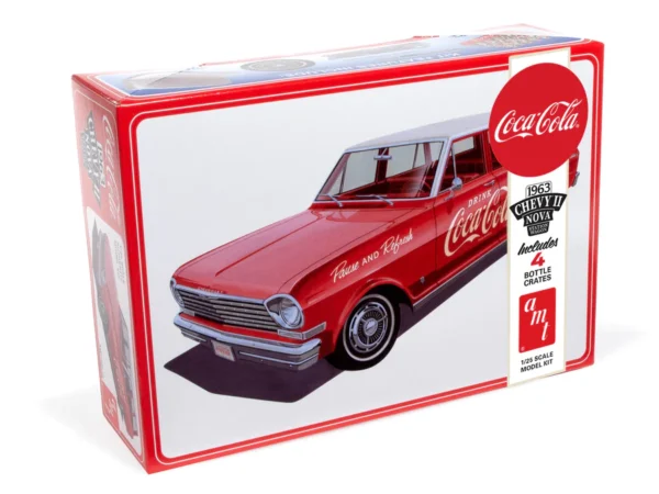 AMT 1963 Chevy II Nova Station Wagon with Cokes Crates 1/25 Scale 1353