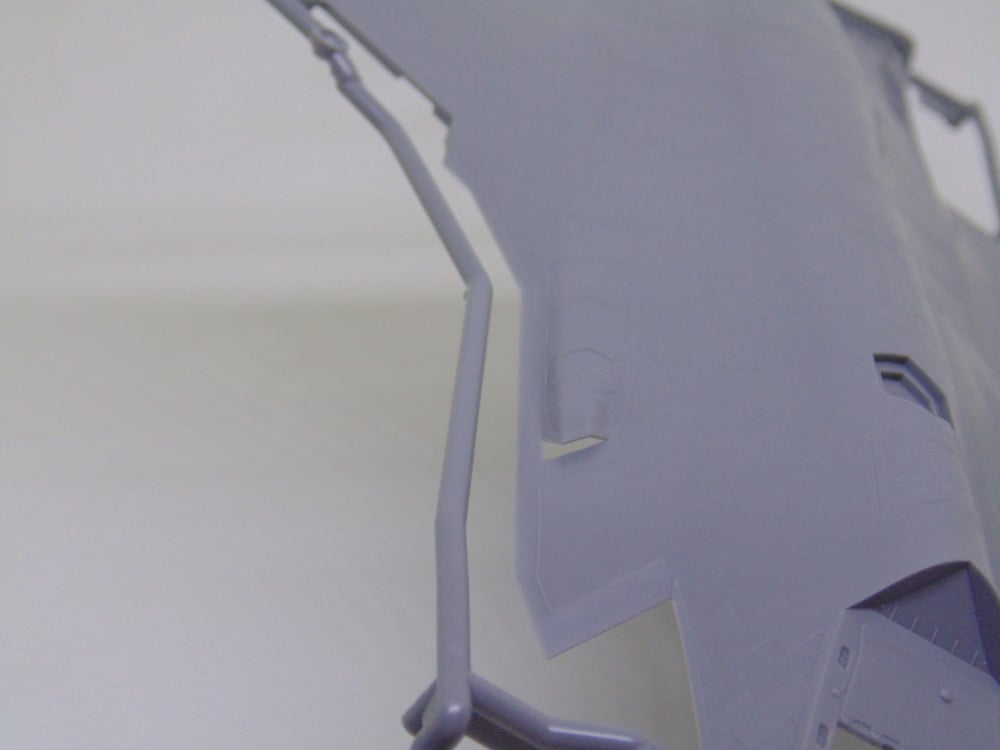 Close up on wing leading edge