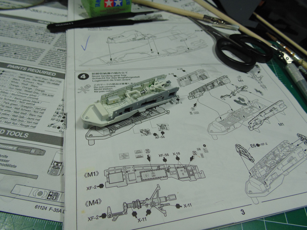 Completed nose gear bay