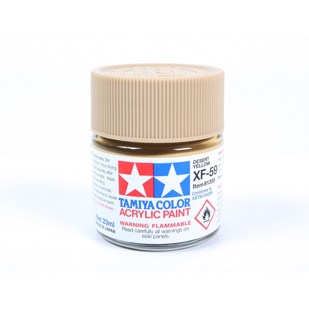 Tamiya Acrylic Paints XF59 XF-59 81359 Desert Yellow Large 23ml