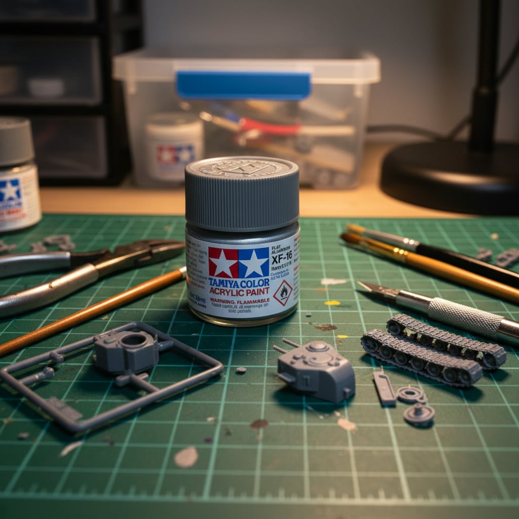 Tamiya Acrylic Paints XF16 XF-16 81316 Flat Aluminum Large 23ml