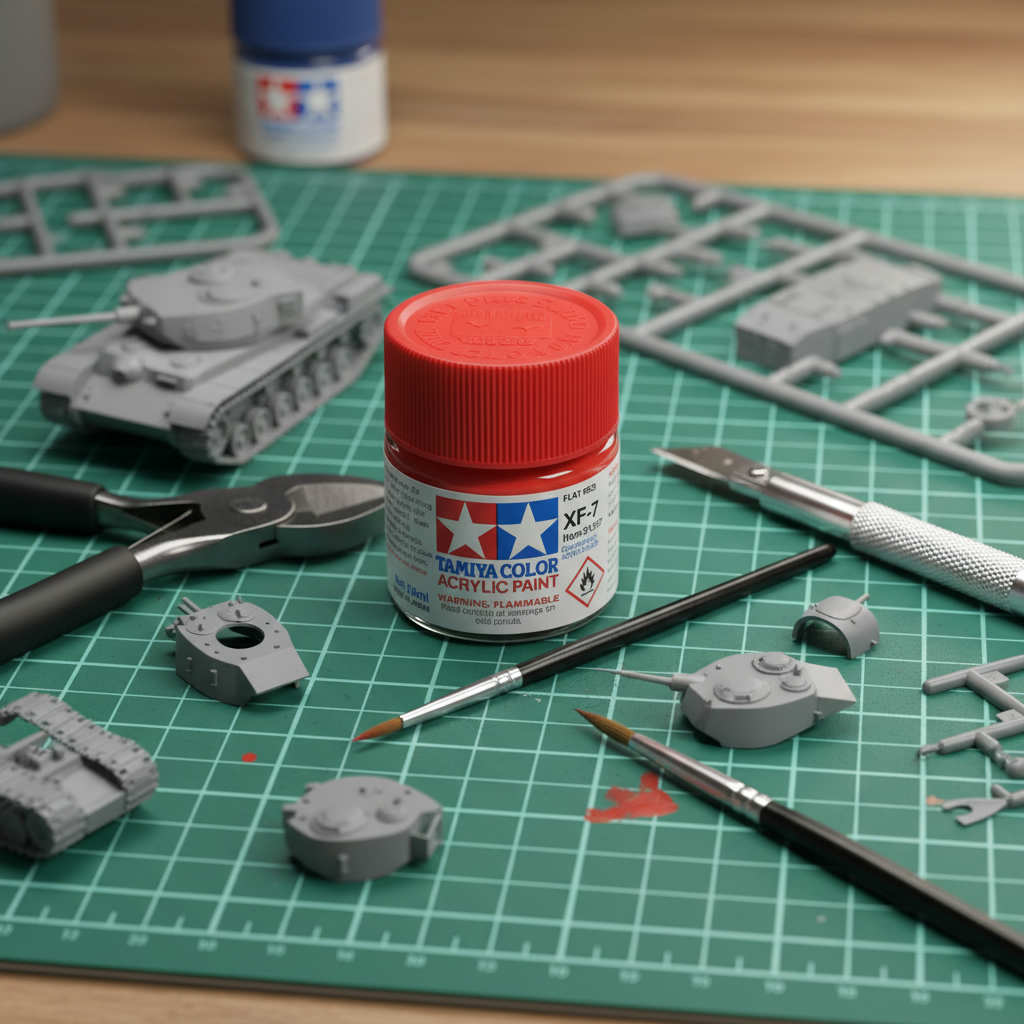 Tamiya Acrylic Paints XF7 XF-7 81307 Flat Red Large 23ml