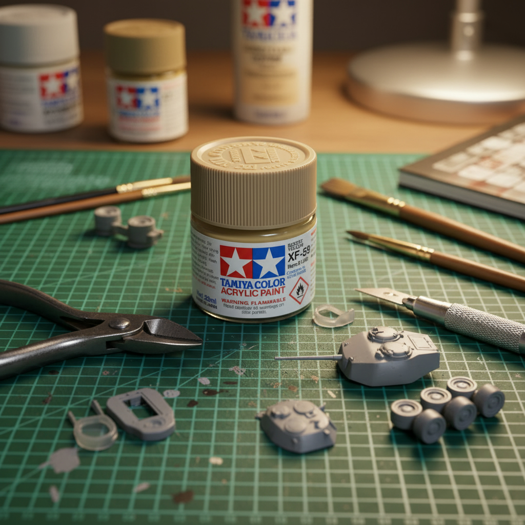 Tamiya Acrylic Paints XF59 XF-59 81359 Desert Yellow Large 23ml