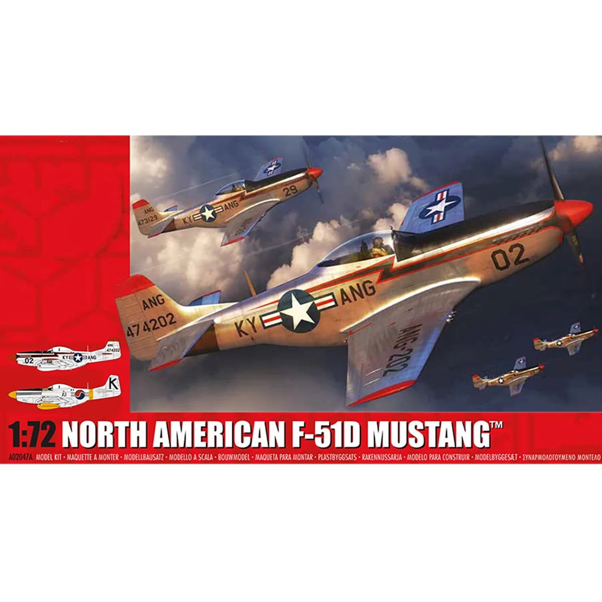 Airfix North American F-51D Mustang 1/72 Scale A02074A