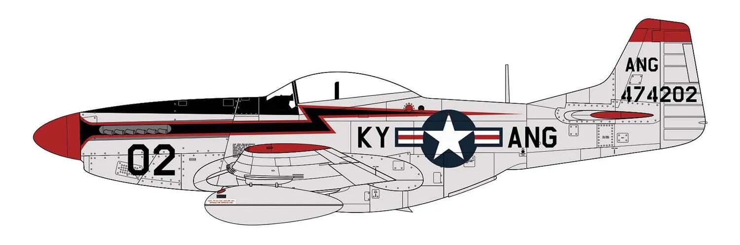 Airfix North American F-51D Mustang 1/72 Scale A02074A
