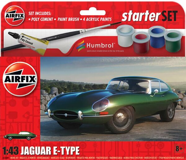 Airfix Jaguar E Type 1/43 Scale A55009 Starter Set