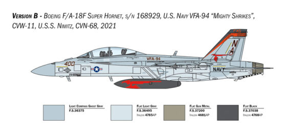 Italeri F?a-18F Super Hornet US Navy Colors 1/48 Scale 2823