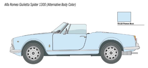 Italeri Alfa Romeo Giulietta Spider 1300 1/24 Scale 3653