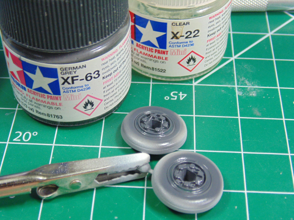Clear coated grey wheels