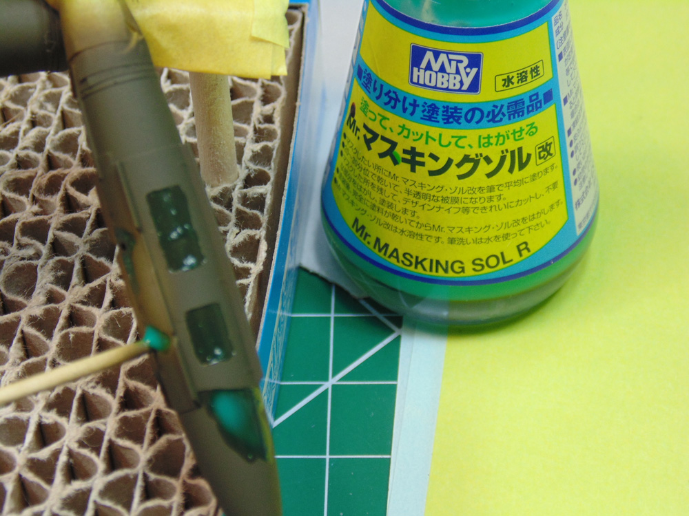 Mr Hobby SOL R applied to bomb detail