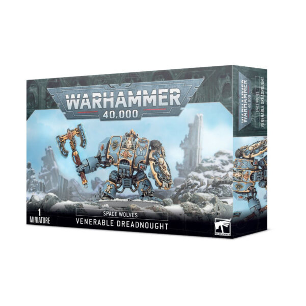 Warhammer 40000 Space Wolves Grey Venerable Dreadnought 53-12