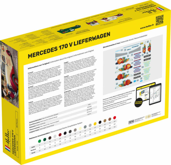 Heller Mercedes 170V Lieferwagen 1/24 Scale 80736