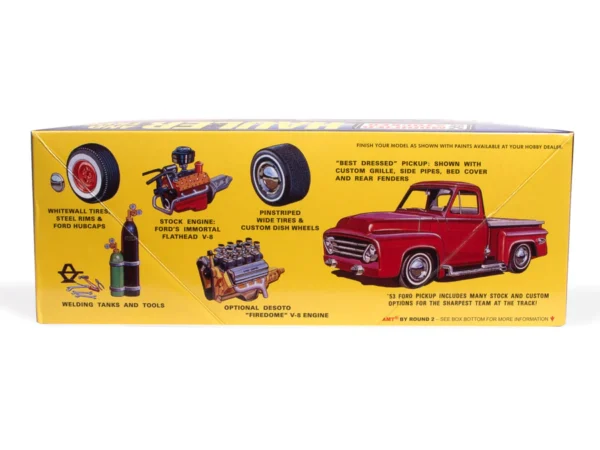 AMT 1953 Ford Pickup Modified Stocker Hauler with trailer 1/25 Scale 1310