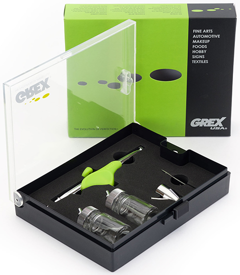 Grex Ergonomic Bottom Siphon Feed Airbrush Genesis