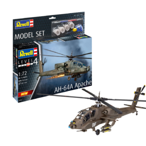 Revell AH-64A Apache Helicopter 1/72 Scale RVG 63824 Model Set