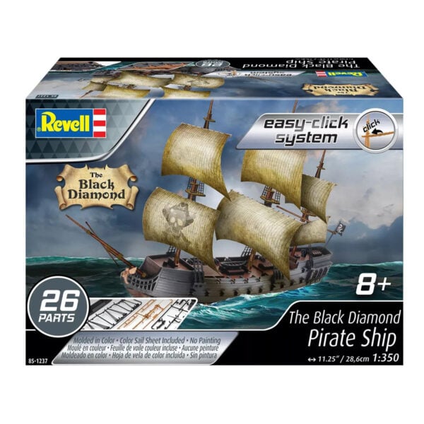 Revell The Black Diamond Pirate Ship 1/350 Scale RMX 85-1237