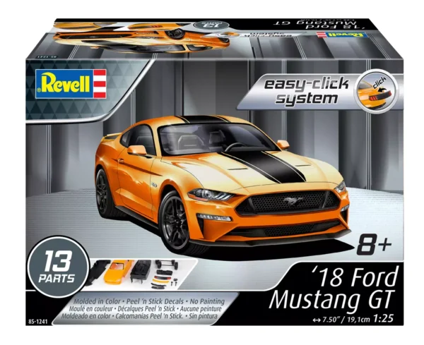 Revell 2018 Ford Mustang GT Easy-Click 1/25 Scale RMX 85-1241
