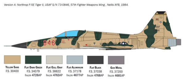 Italeri F-5E Tiger II 1/48 Scale 2827