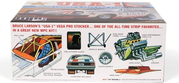 MPC Bruce Larson USA-1 1974 Pro Stock Vega 1/25 Scale MPC828