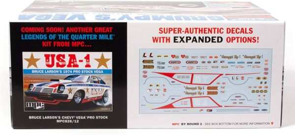 MPC 1972 Bill Grumpy Jenkins Chevy Vega Pro Stocker 1/25 Scale MPC877