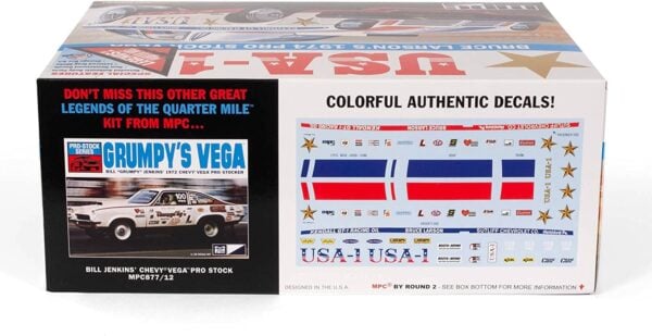 MPC Bruce Larson USA-1 1974 Pro Stock Vega 1/25 Scale MPC828