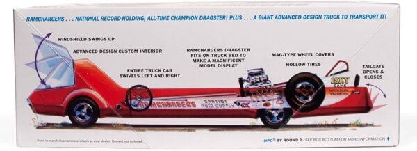 MPC Ramchargers Dragster and Transport Truck 1/25 Scale MPC970
