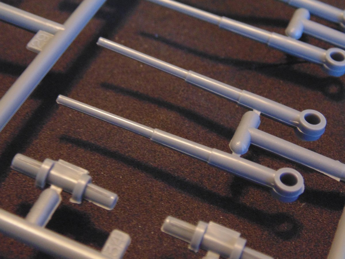 Close-up of flash on the gun barrels