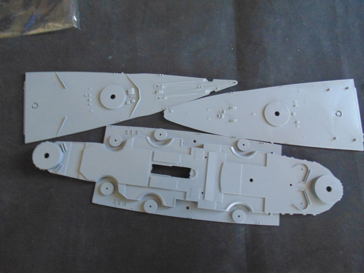Three main deck sections