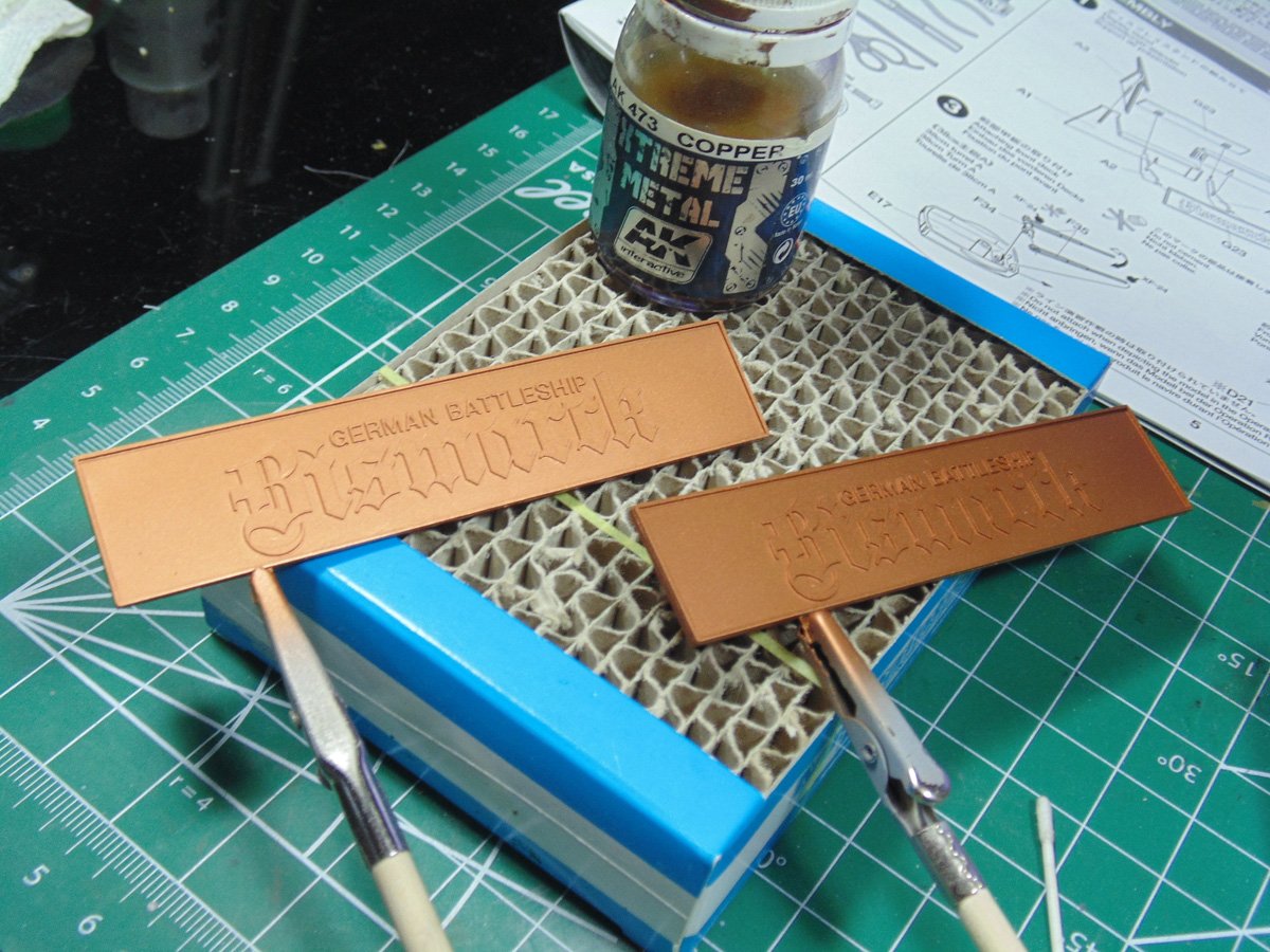 Copper name plates