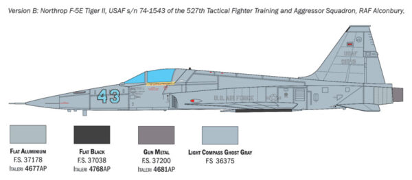 Italeri F-5E Tiger II 1/48 Scale 2827