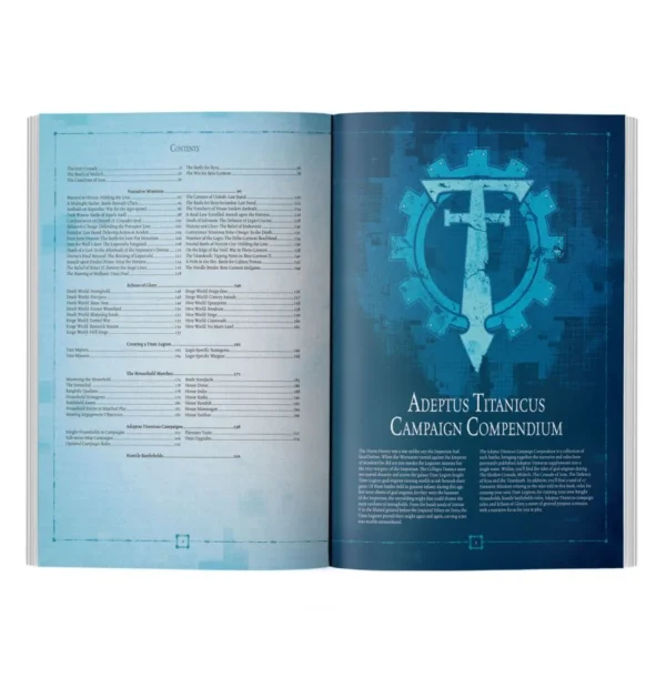 Contents Warhammer The Horus Heresy Adeptus Titanicus Campaign Compendium Hardback 400-47