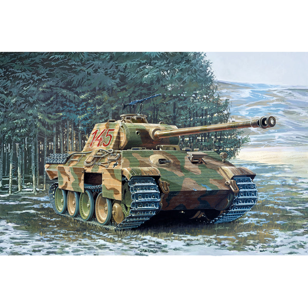 イタレリ　Sd. Kfz. 171 Panther Ausf A 1:35 Italeri Sd Kfz 171 Panther Tank Ausf. A 1/35 Scale 270