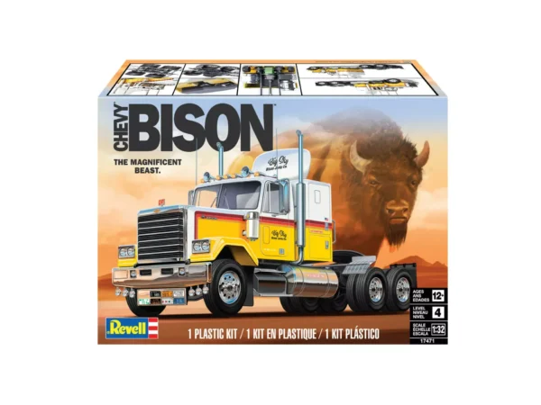 Revell Chevy Bison Semi Truck 1/32 Scale RMX 85-7571 17471