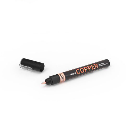 AK Interactive Metallic Liquid Marker Set of 4 Fine Tip 1.0mm AKI 1300