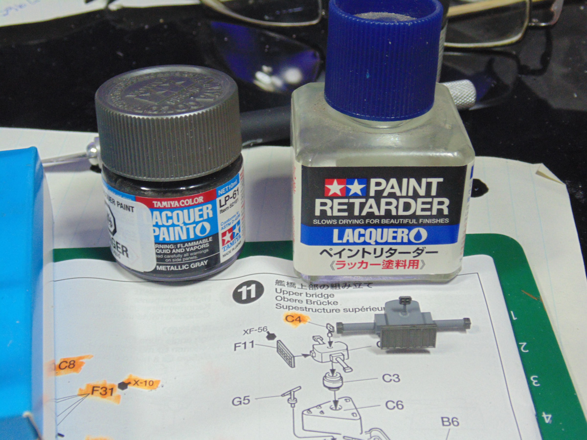 Paint and retarder above subsection on step 11