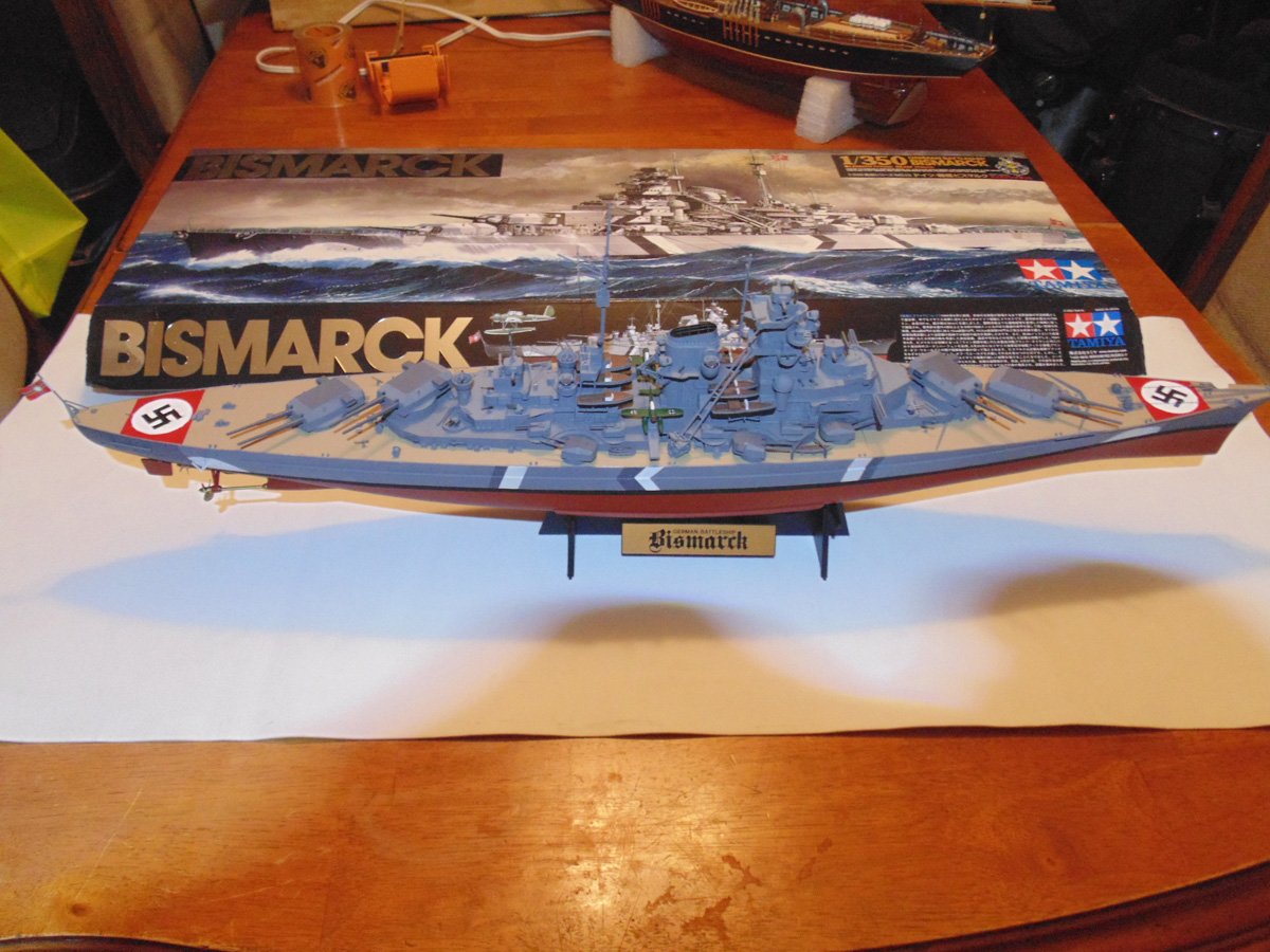 Completed replica on the stand