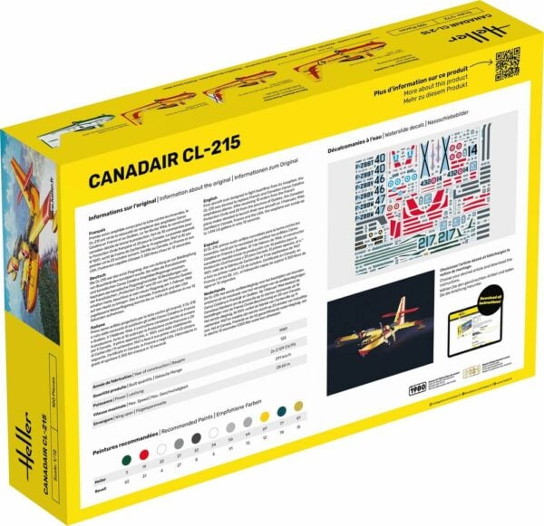 Heller Canadair CL-215 Aircraft 1/72 Scale 80373