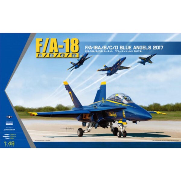 Kinetic Models F/A-18 A/B/C/D Blue Angels 2017 1/48 Scale K48073