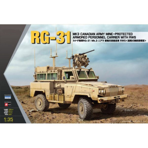 Kinetic Models RG-31 MK3 Canadian Army Mine-Protected Carrier with RWS 1/35 Scale K61010