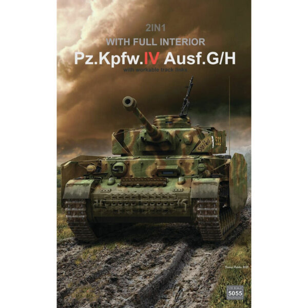 Ryefield Models Pz.Kpfw.IV Ausf.G/H Sd.Kfz 161/1 Sd.Kfz.161/2 with Full Interior 1/35 Scale 5055
